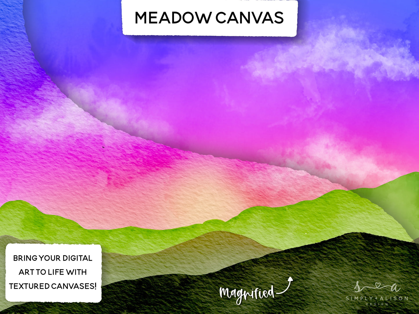 Realistic Textured Canvases