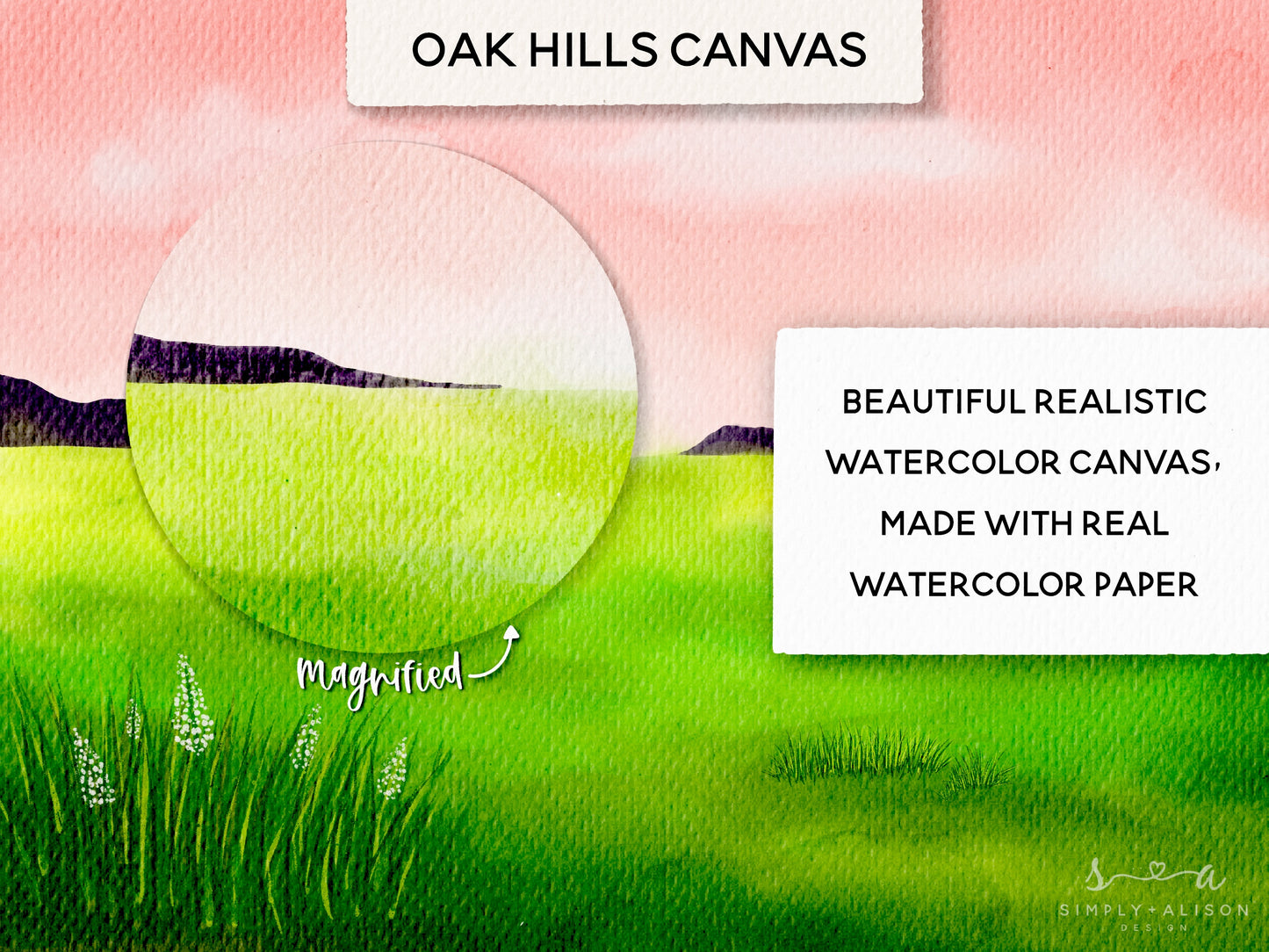 Realistic Textured Canvases