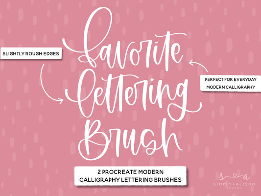 My Favorite Lettering Brush