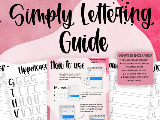 Simply Lettering Guide